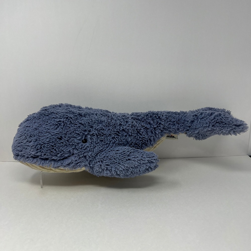 Jellycat Wilber Whale Plush Lg 17" Blue Retired 2015 Stuffed Animal JCINC2731SH - Picture 4 of 16